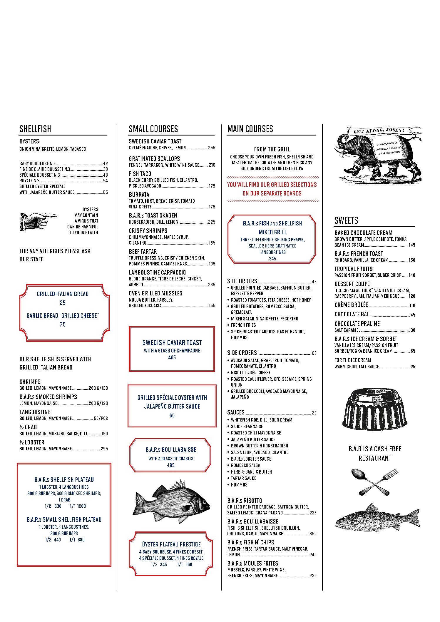 Menu B.A.R