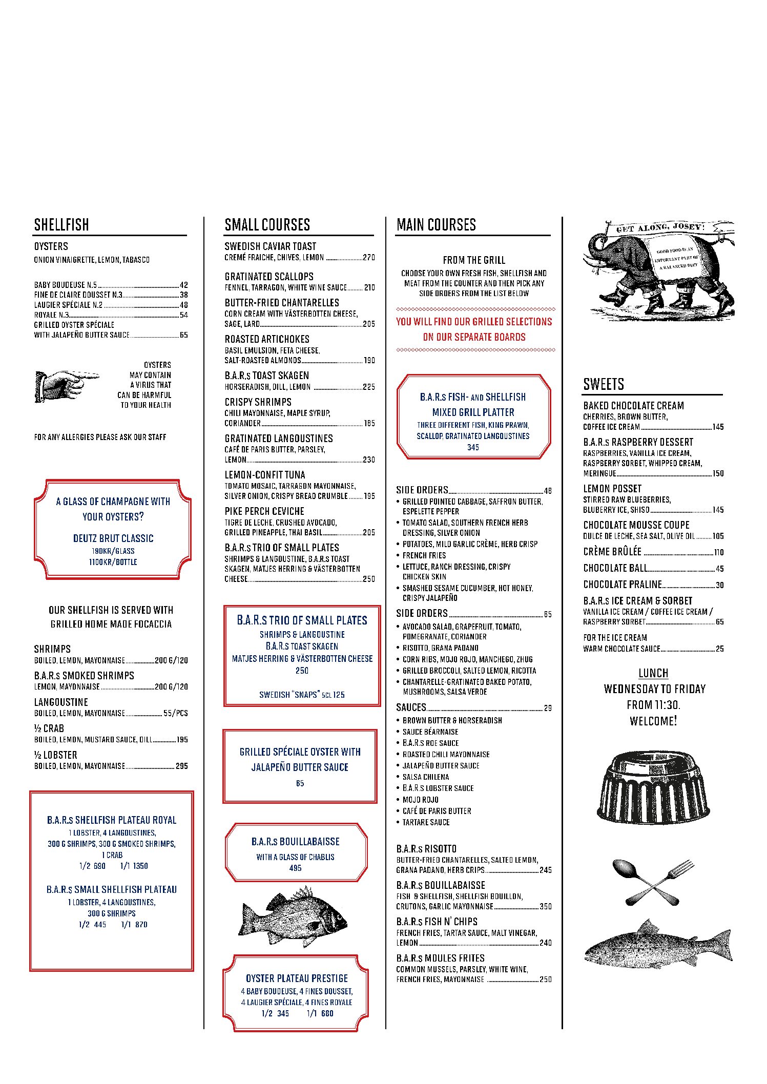 Menu B.A.R