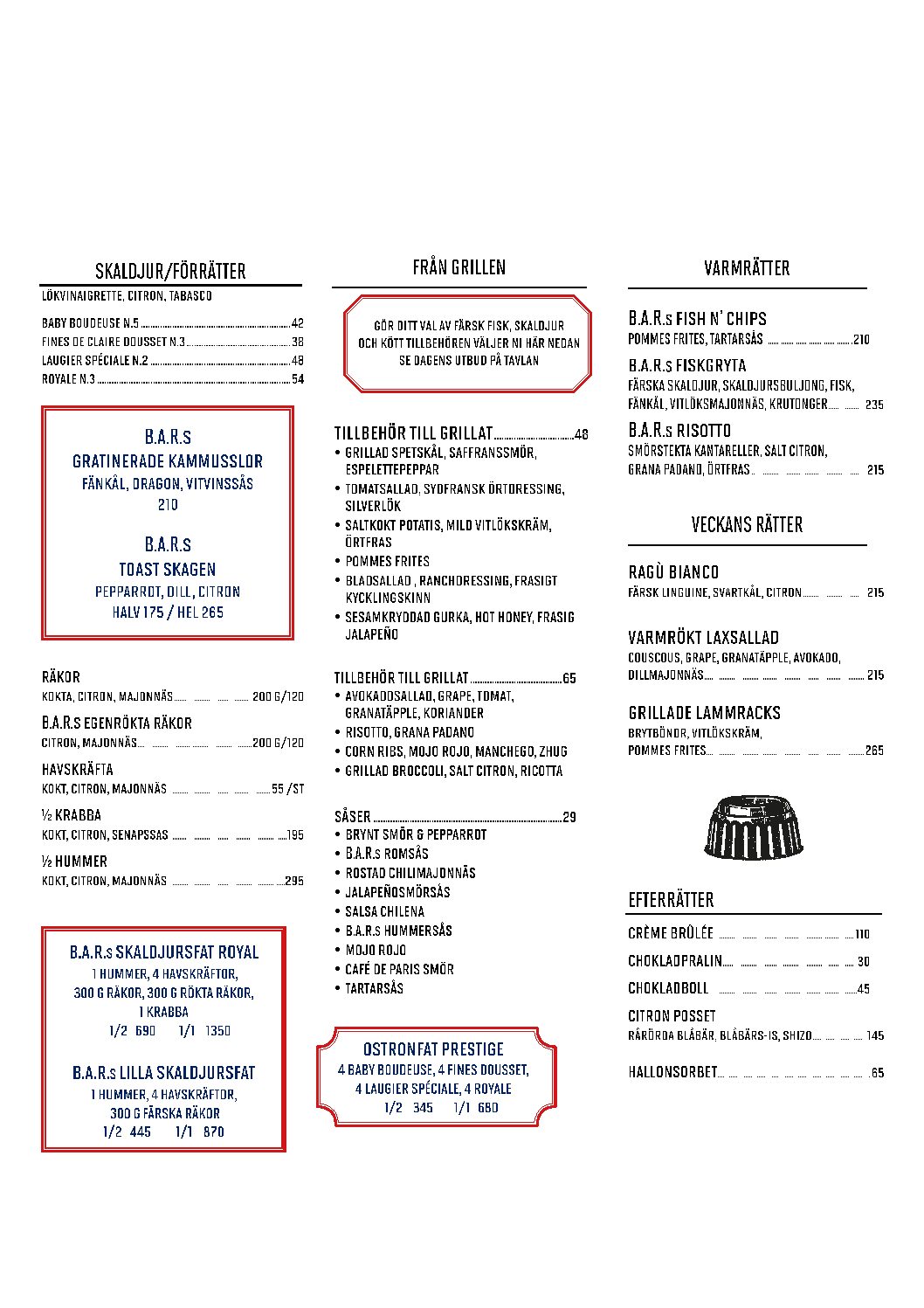 Lunchmeny v.38