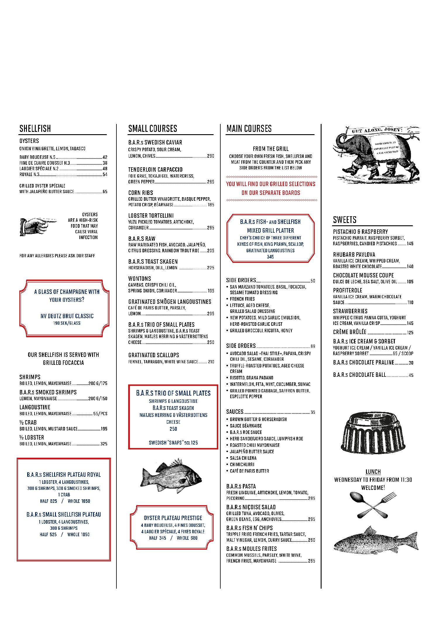 Menu B.A.R