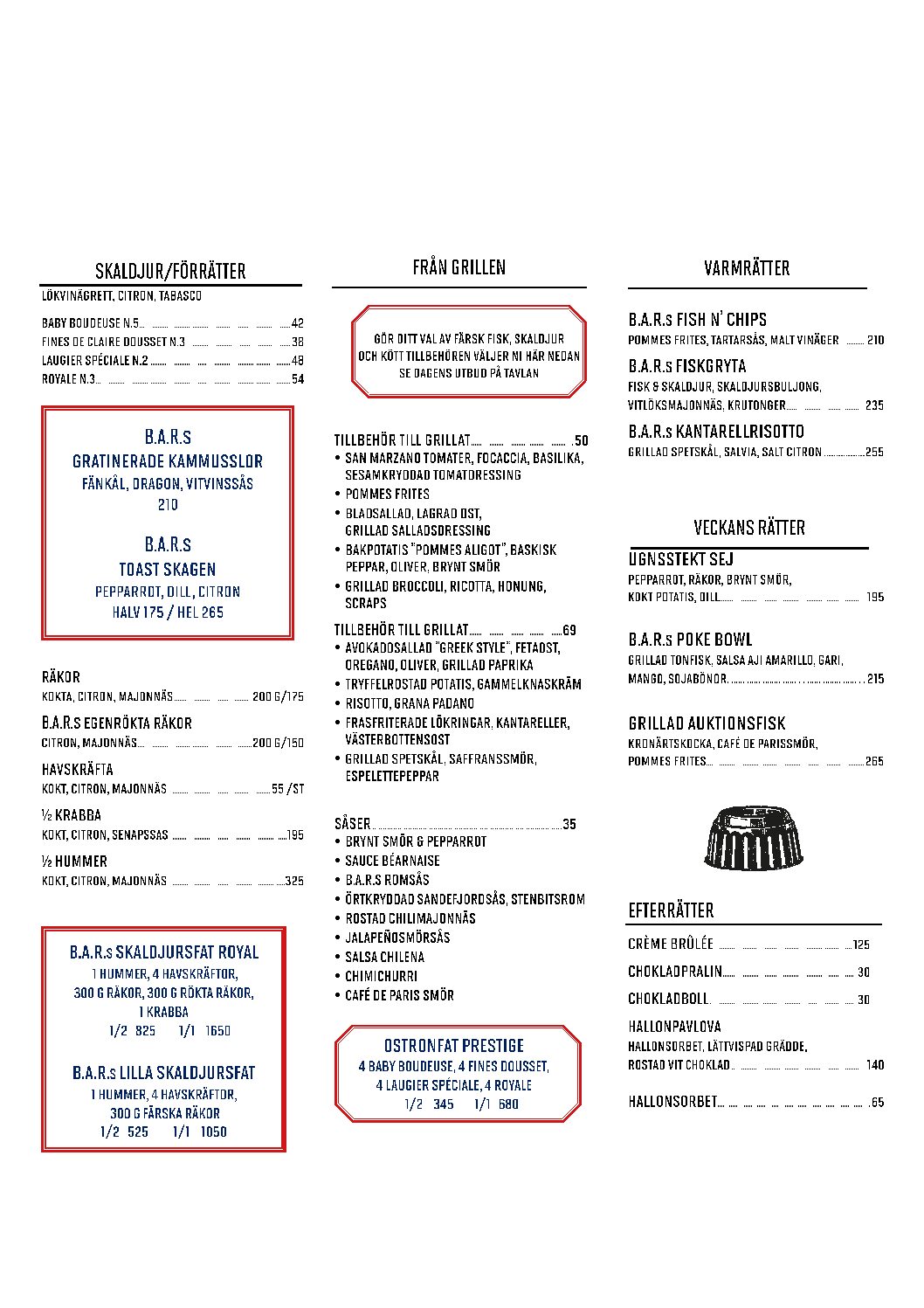 Lunchmeny v.36