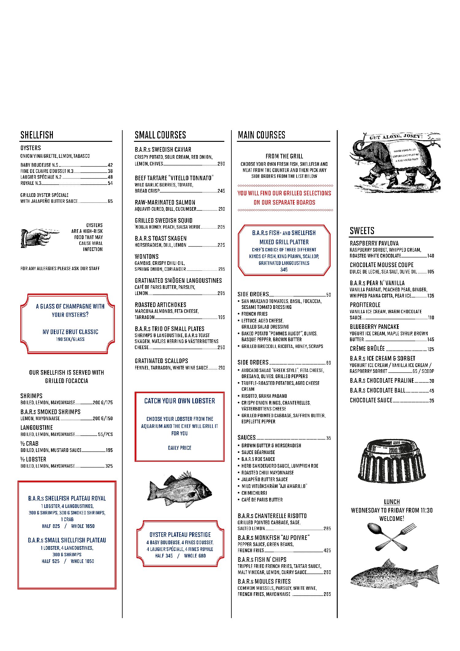 Menu B.A.R