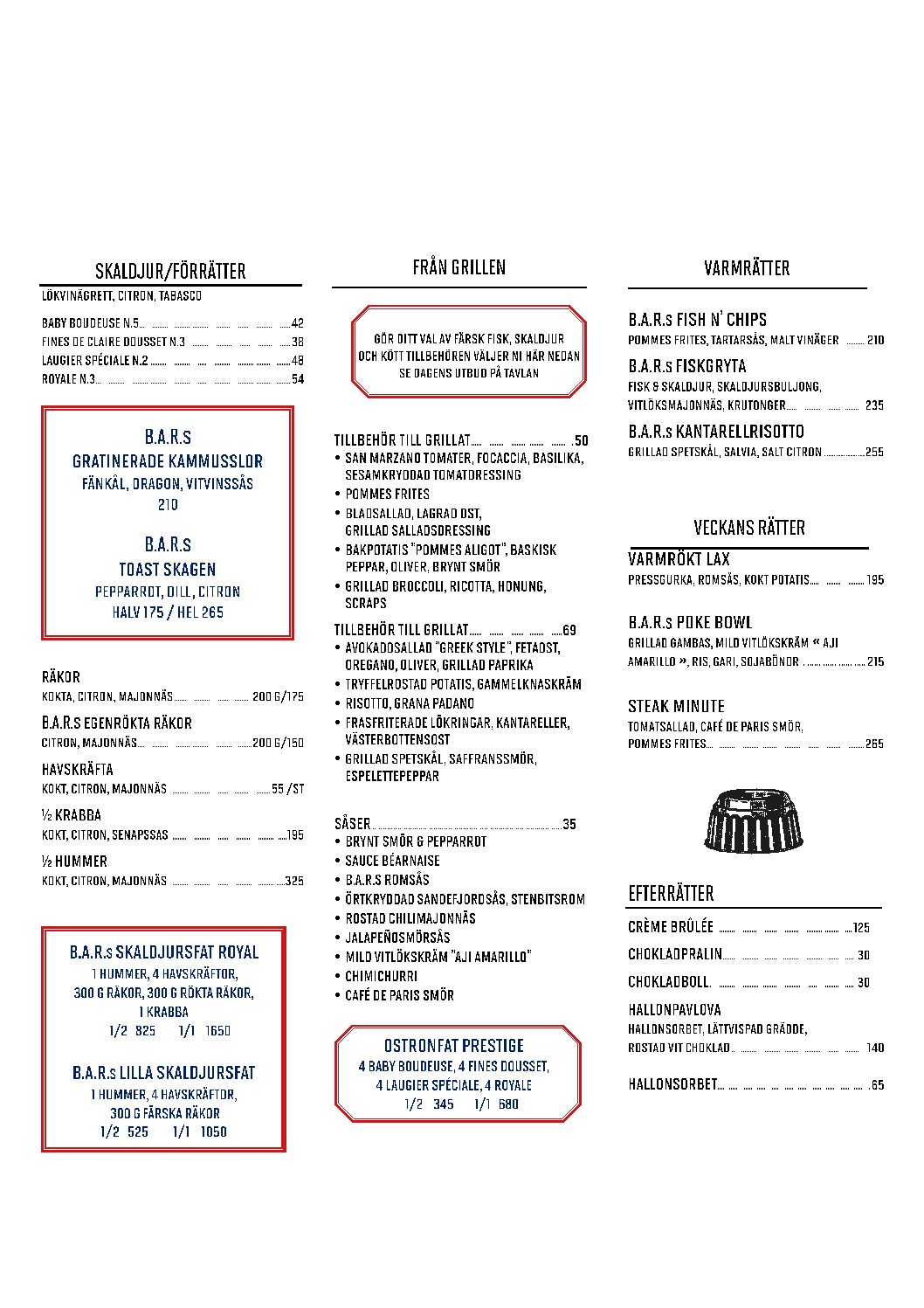 Lunchmeny v.40